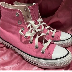 pink converse womens size 8